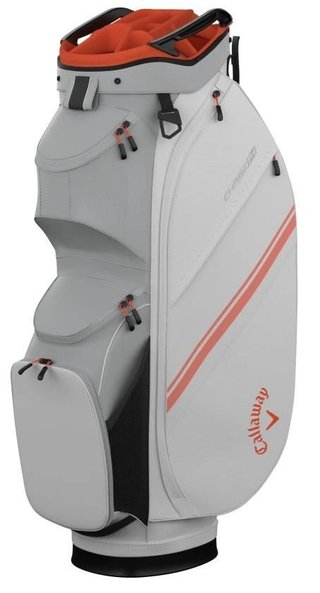 Callaway Chase 14 cart bag, biało/srebrno/pomarańczowy