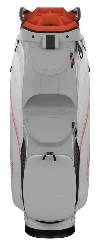 Callaway Chase 14 cart bag, biało/srebrno/pomarańczowy