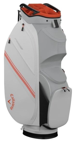 Callaway Chase 14 cart bag, biało/srebrno/pomarańczowy