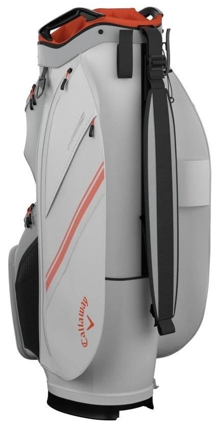 Callaway Chase 14 cart bag, biało/srebrno/pomarańczowy
