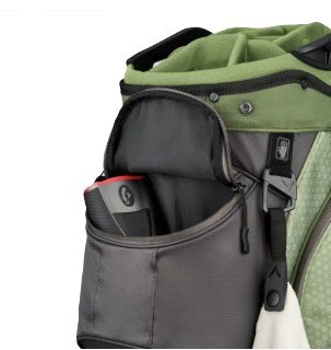 Callaway Chase 14 cart bag, biało/srebrno/pomarańczowy