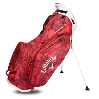 Callaway Fairway 14HD stand bag, red palms/light grey