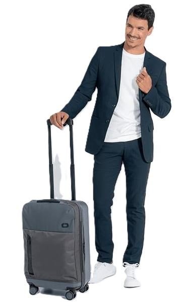 Ogio Pace Pro Hybrid Carry-on 36L walizka podróżna, grey pinstripe