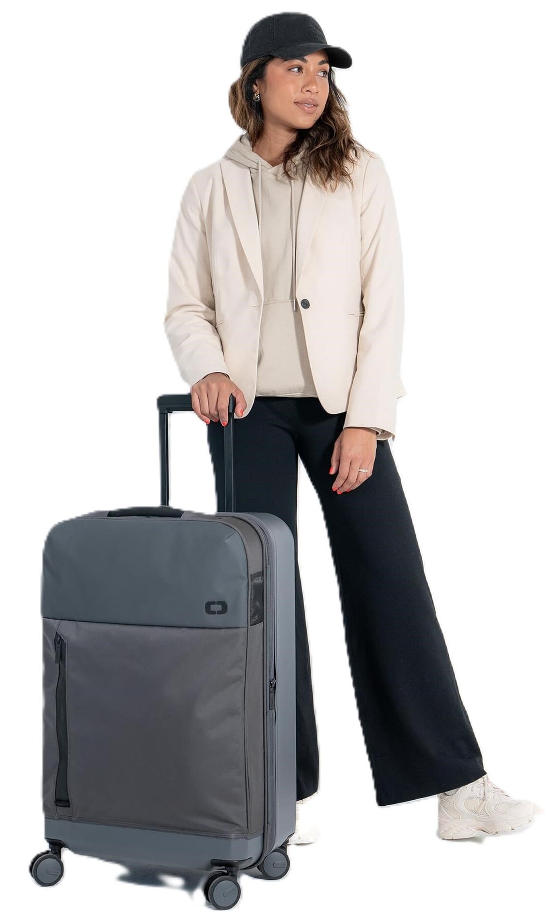 Ogio Pace Pro Hybrid Checked 74L walizka podróżna, grey pinstripe