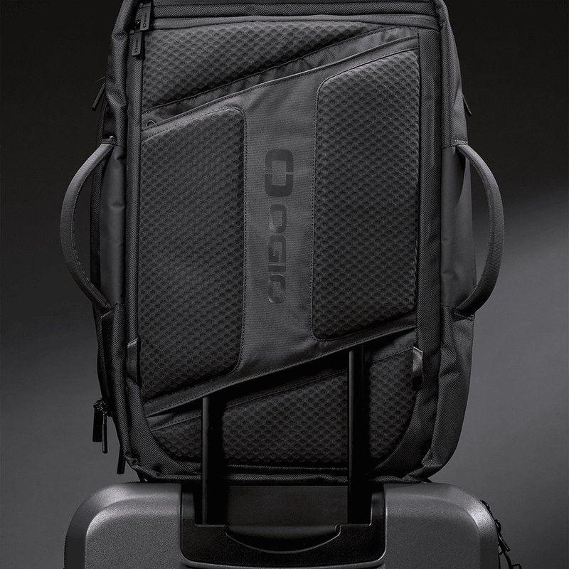 Ogio Pace Pro Max 45L Travel Pack, grey pinstripe