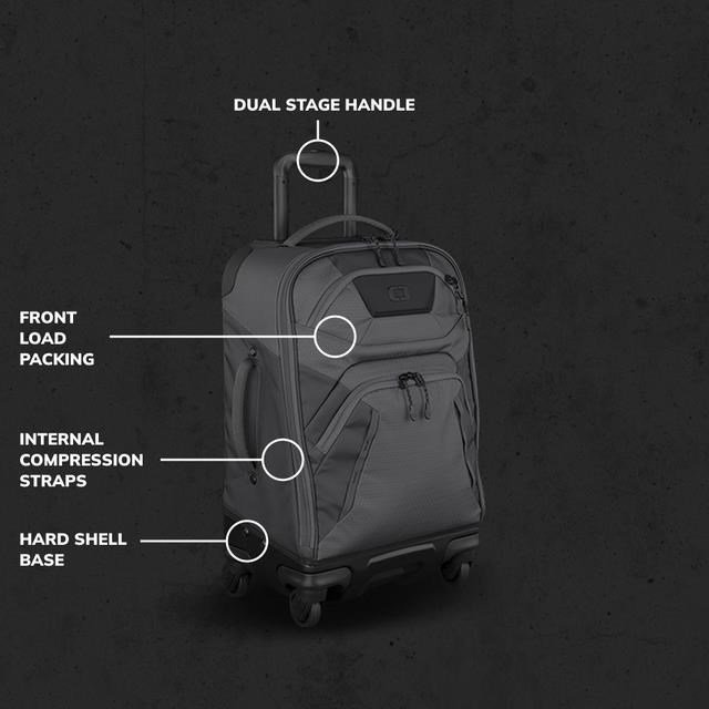 Ogio Renegade 22" 4-Wheel Travel 33L torba podróżna, titanium