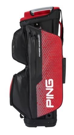Ping Pioneer Monsoon cart bag, czarno/czerwony