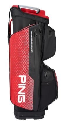 Ping Pioneer Monsoon cart bag, czarno/czerwony