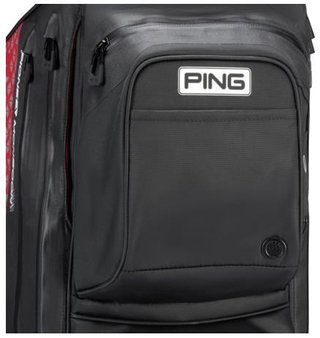 Ping Pioneer Monsoon cart bag, czarno/czerwony