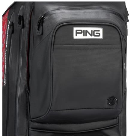 Ping Pioneer Monsoon cart bag, czarno/czerwony