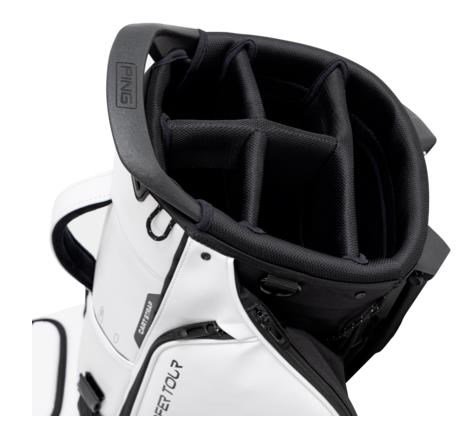 Ping Hoofer Tour stand bag, biało/czarny