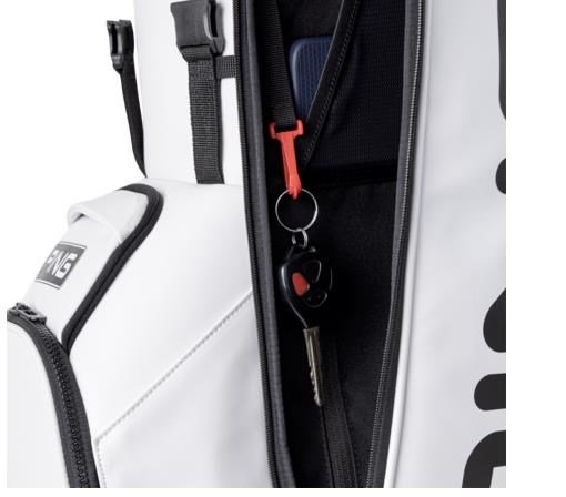 Ping Hoofer Tour stand bag, biało/czarny