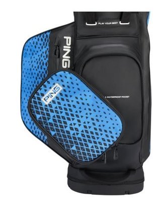 Ping Hoofer Monsoon stand bag, czarno/niebieski