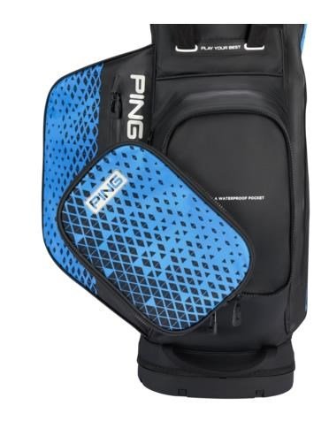 Ping Hoofer Monsoon stand bag, czarno/niebieski