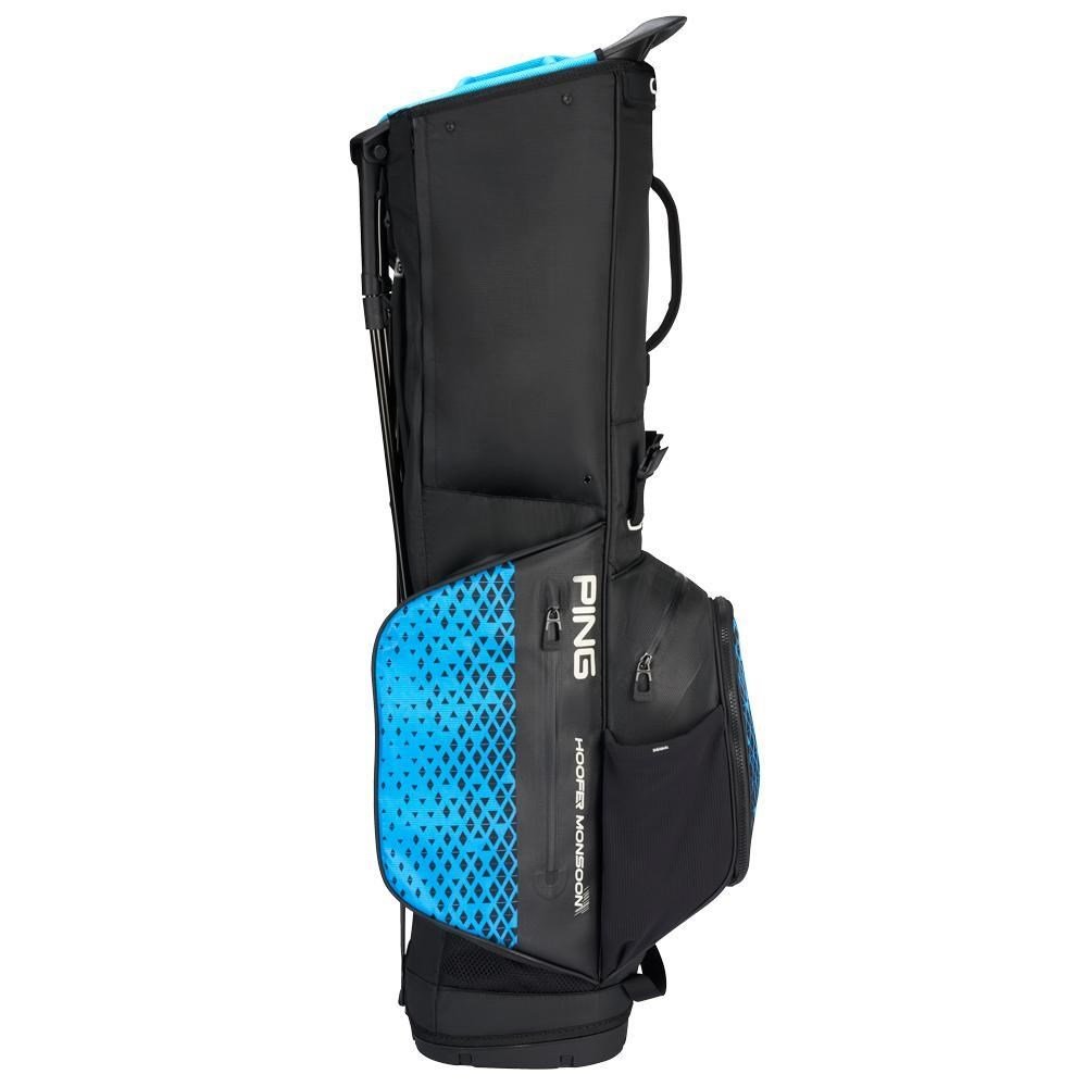 Ping Hoofer Monsoon stand bag, czarno/niebieski