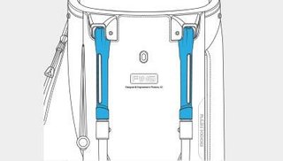 Ping Hoofer Monsoon stand bag, czarno/niebieski