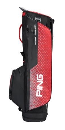 Ping Hoofer Monsoon stand bag, czarno/czerwony