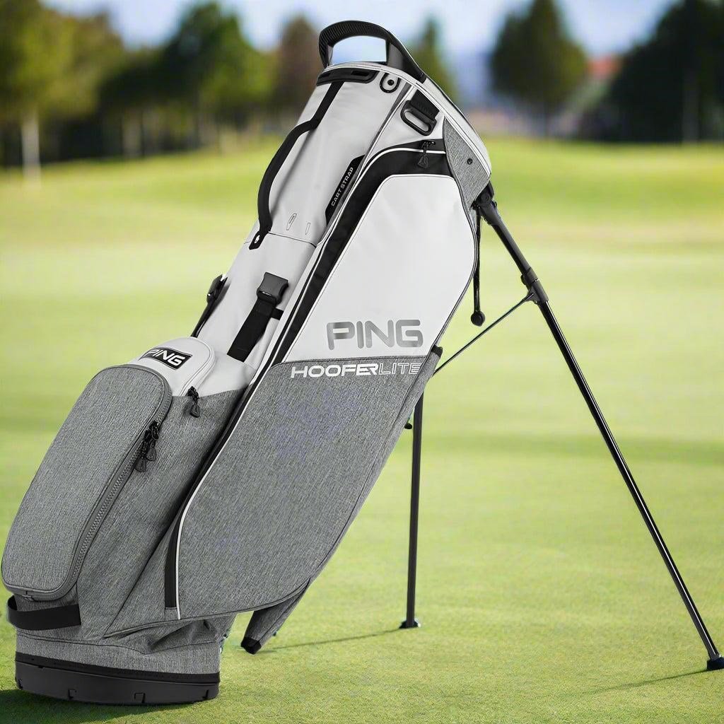 Ping Hoofer Lite stand bag, heather grey/platinum/black