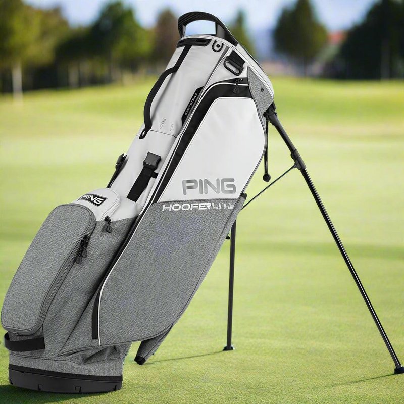 Ping Hoofer Lite stand bag, heather grey/platinum/black
