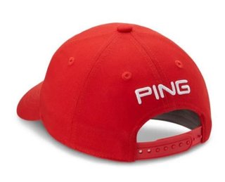 Ping Tour Classic czapka z daszkiem dla dzieci, czerwona