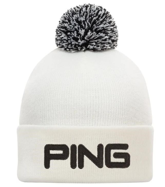 PING Classic Bobble męska czapka zimowa, biała