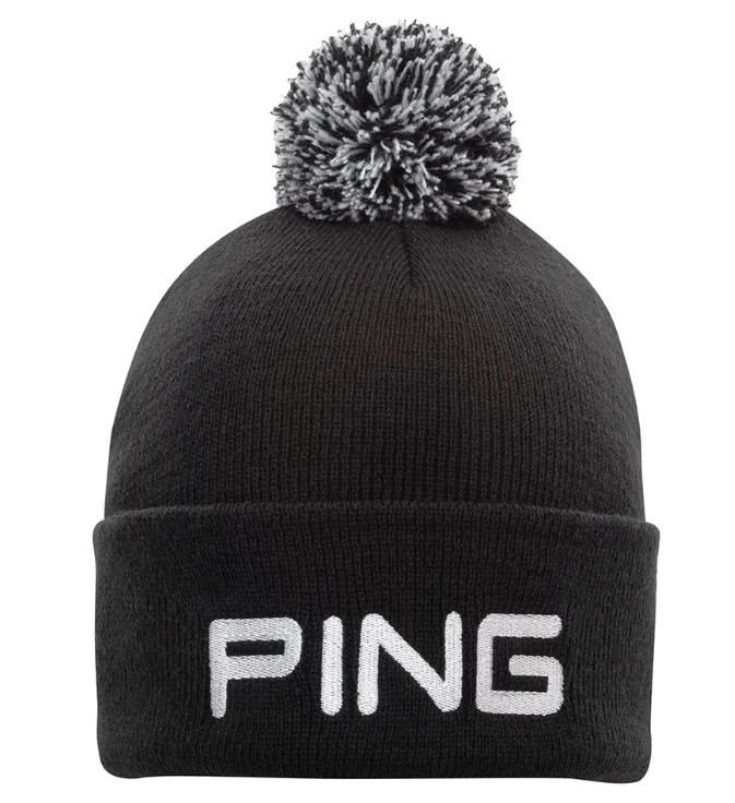 PING Classic Bobble męska czapka zimowa, czarna