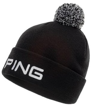 PING Classic Bobble męska czapka zimowa, czarna