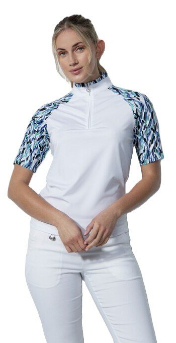 Daily Sports NOVARA half neck damskie polo, białe
