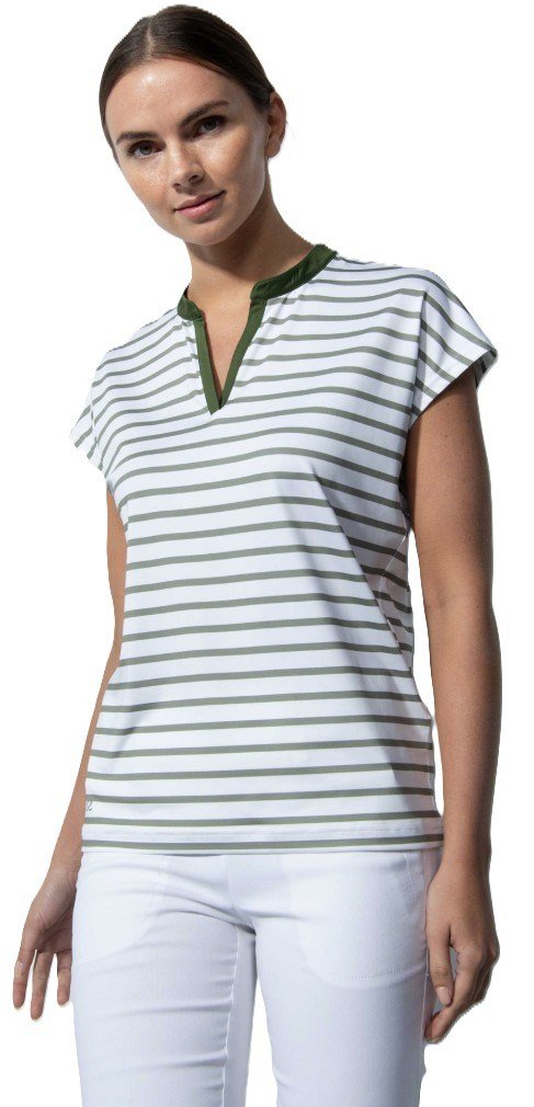 Daily Sports ITAMI short sleeved damskie polo, biało/zielone