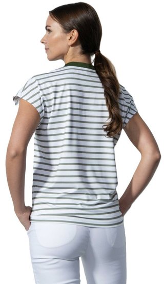 Daily Sports ITAMI short sleeved damskie polo, biało/zielone