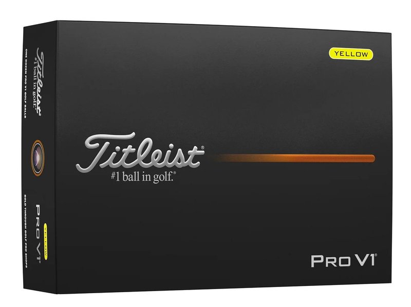 Titleist Pro V1 piłki golfowe, żółte