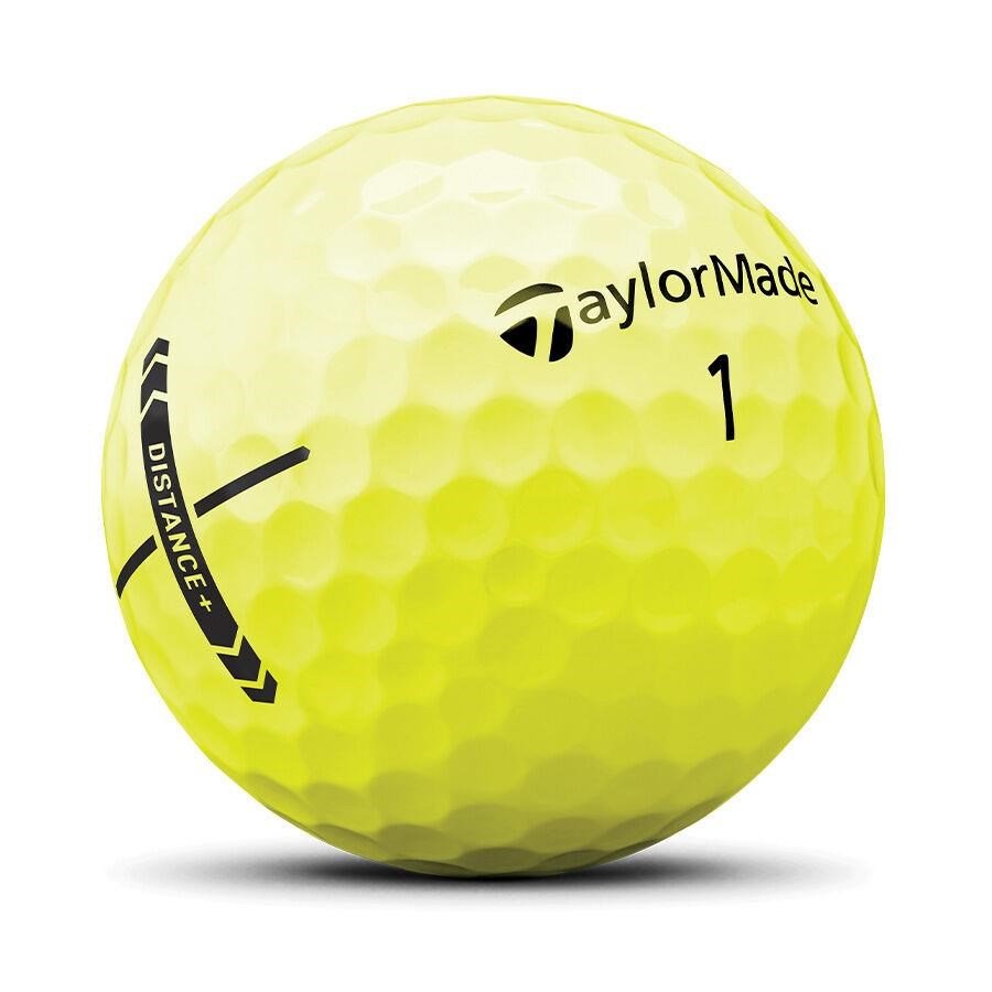 TaylorMade Distance+ piłki golfowe, żółte