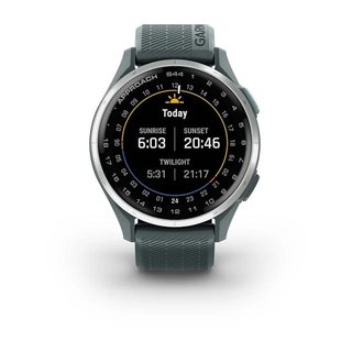 Garmin Approach S44 GPS zegarek, twilight/silver aluminium