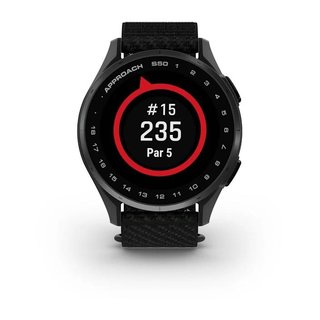 Garmin Approach S50 GPS zegarek, black nylon/silver aluminium