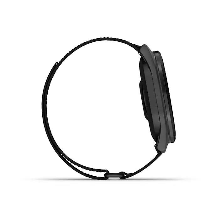 Garmin Approach S50 GPS zegarek, black nylon/silver aluminium