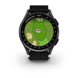 Garmin Approach S50 GPS zegarek, black nylon/silver aluminium