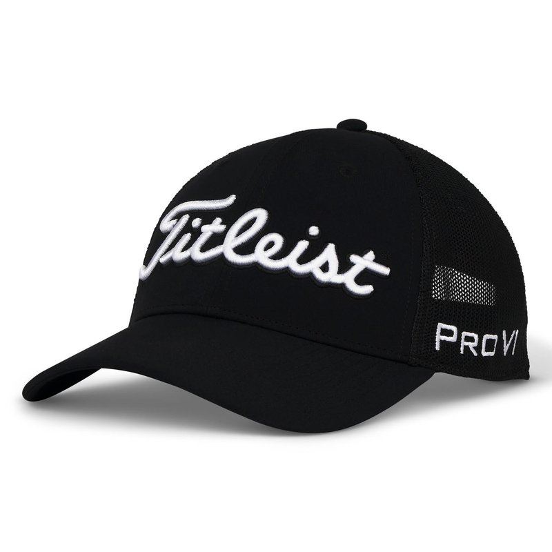 Titleist Tour Performance Mesh męska czapka z daszkiem, czarna