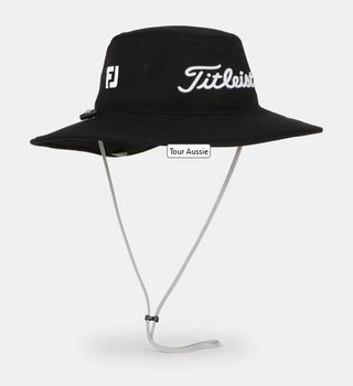 Titleist Tour Aussie męski kapelusz, czarny