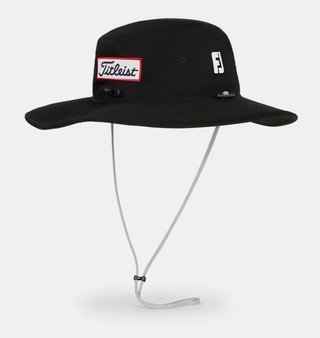 Titleist Tour Aussie męski kapelusz, czarny