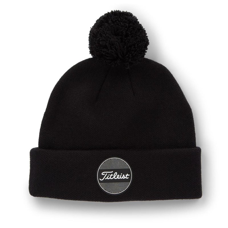 Titleist Boardwalk Pom Pom zimowa czapka, czarna