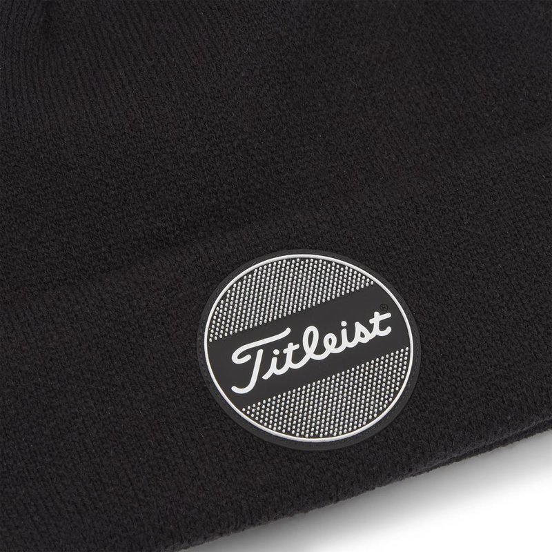 Titleist Boardwalk Pom Pom zimowa czapka, czarna