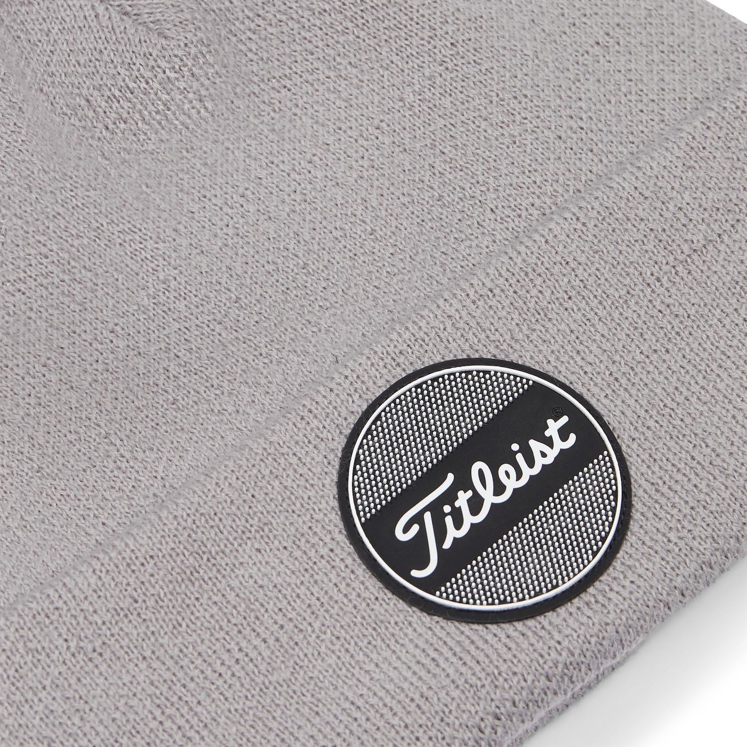 Titleist Boardwalk Pom Pom męska zimowa czapka, szara
