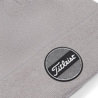 Titleist Boardwalk Pom Pom męska zimowa czapka, szara