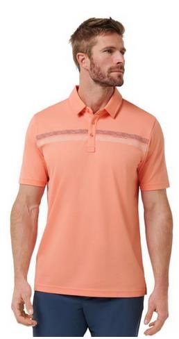 Travis Mathew Roaming Routes męskie polo, coral fusion