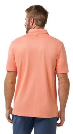 Travis Mathew Roaming Routes męskie polo, coral fusion