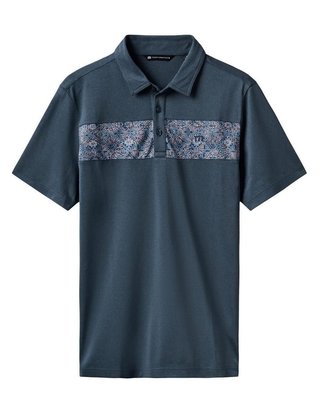 Travis Mathew Good Good Acropolis męskie polo, mood indigo/vintage indigo