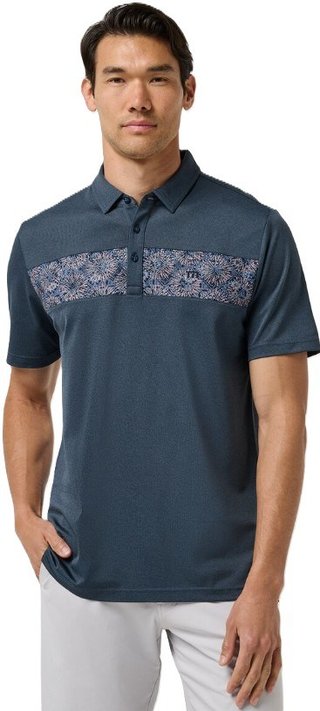 Travis Mathew Good Good Acropolis męskie polo, mood indigo/vintage indigo