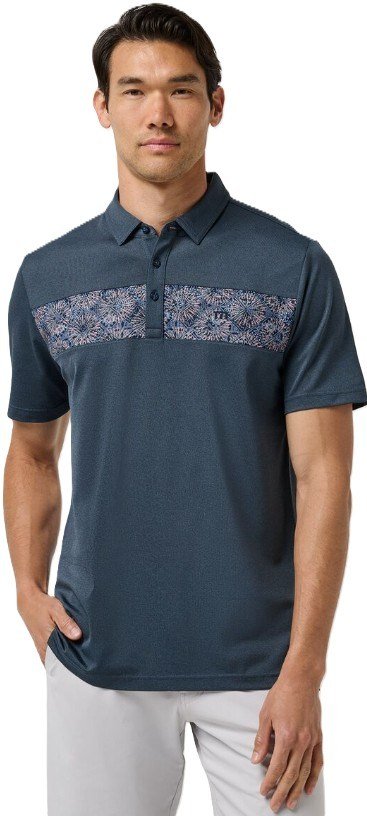 Travis Mathew Good Good Acropolis męskie polo, mood indigo/vintage indigo