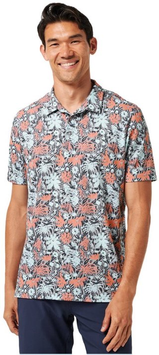 Travis Mathew Featherweight sand męskie polo, heather medium grey