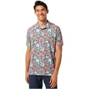 Travis Mathew Featherweight sand męskie polo, heather medium grey